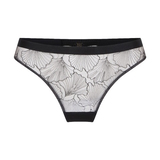 LingaDore Black Flower noir culotte string
