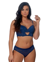 After Eden Topaz bleu marine slip