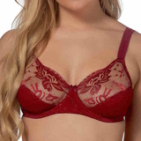 Elbrina Johanna rouge foncé soutien-gorge sans forme