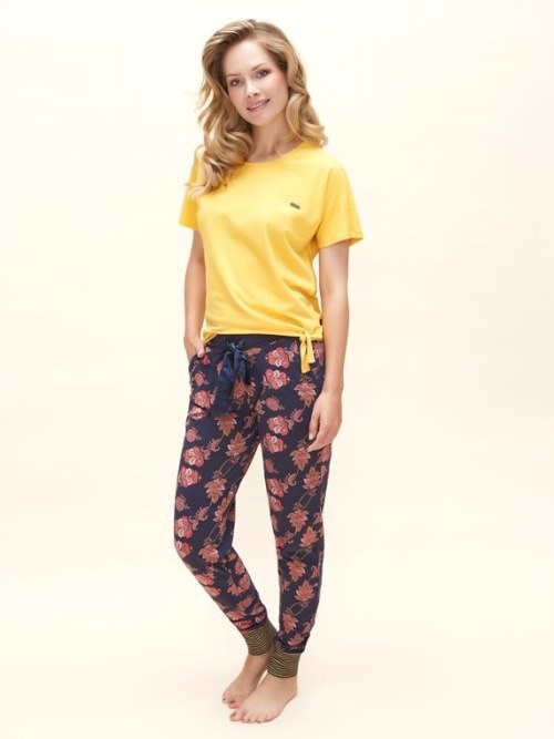 Charlie Choe Flore sauvage jaune chemise de nuit