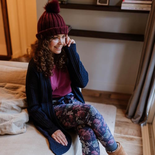 Charlie Choe Cold Days bleu/print pantalon de pyjama