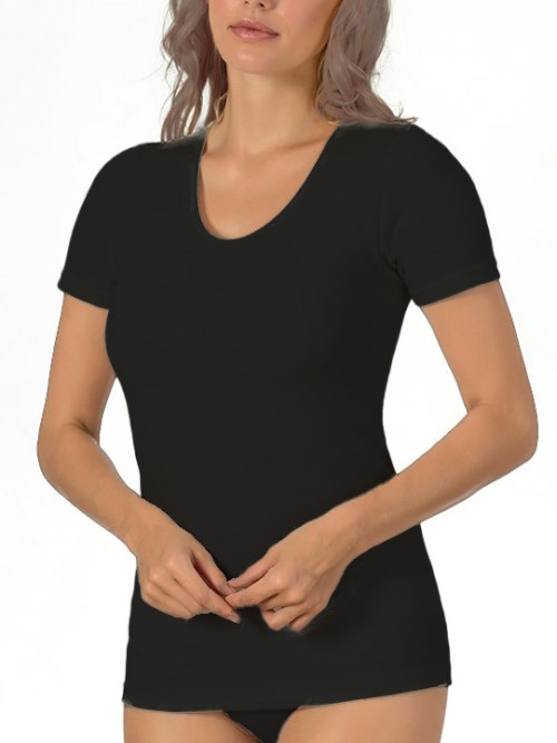 Entex Liesl noir thermo t-shirt pour femmes