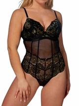 After Eden D-Cup & Up Tilde noir/or corselet