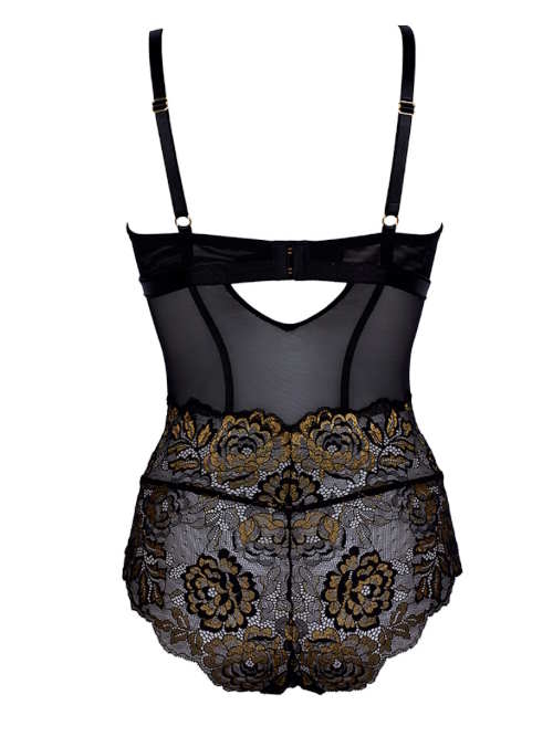 After Eden D-Cup & Up Tilde noir/or corselet