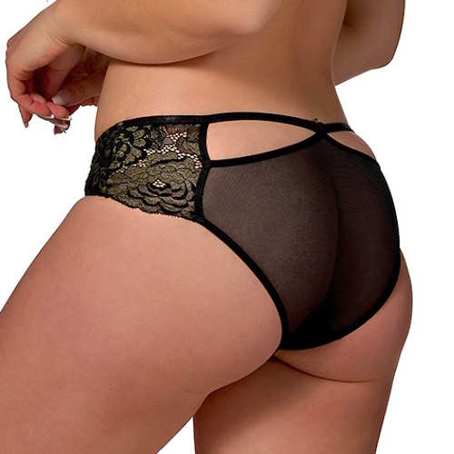 After Eden D-Cup & Up Tilde noir/or slip