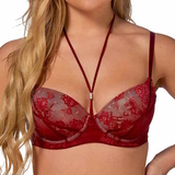 After Eden D-Cup & Up Tender rouge foncé soutien-gorge rembourré