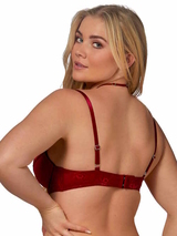 After Eden D-Cup & Up Tender rouge foncé soutien-gorge rembourré