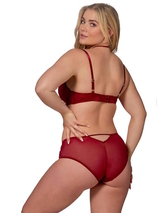 After Eden D-Cup & Up Tender rouge foncé slip