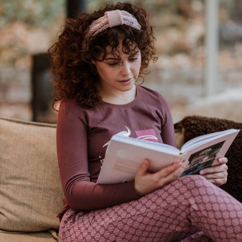 Charlie Choe Warm Nights marron/rose pantalon de pyjama