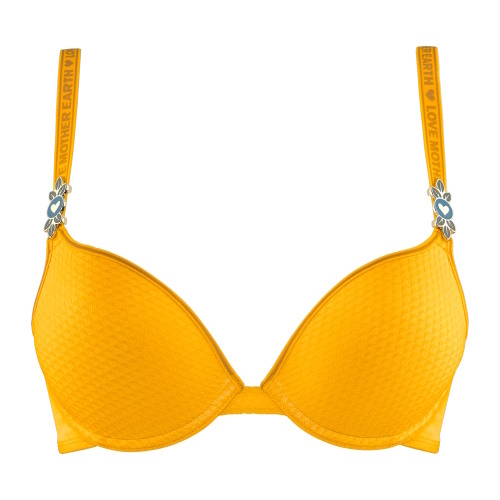 Marlies Dekkers Lady Leaf jaune ocre soutien-gorge push up