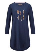 Charlie Choe Rêves mystiques bleu marine chemise de nuit