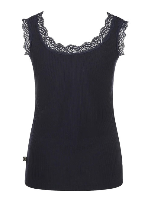 Charlie Choe Bonne chance bleu marine chemise de nuit