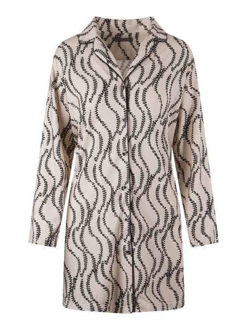 LingaDore Night Smoke blanc/print chemise de nuit