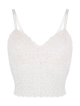 LingaDore Powder Puff blanc cassé soutien-gorge sans armatures en dentelle