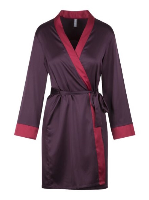 LingaDore Night Winetasting bordeaux kimono
