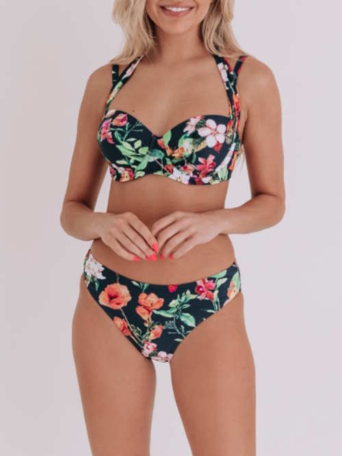 Bomain Venice bleu marine/print set