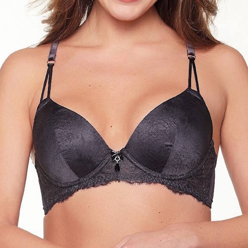 LingaDore Dark Snake bleu marine soutien-gorge rembourré