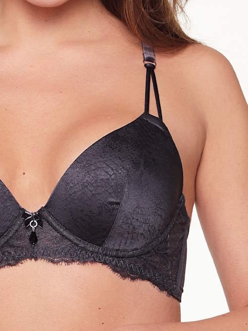 LingaDore Dark Snake bleu marine soutien-gorge rembourré