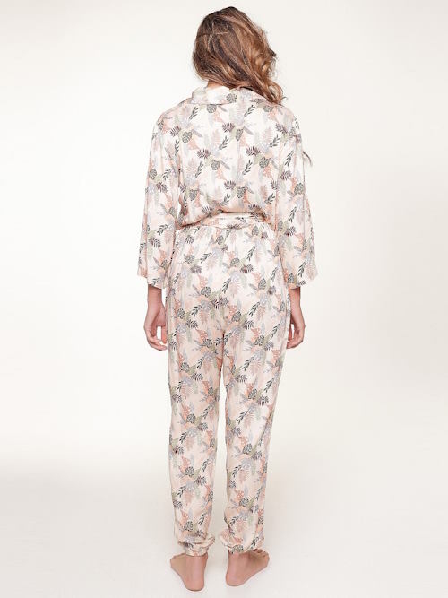 LingaDore Night Autumn Leaves marron/print jumpsuit