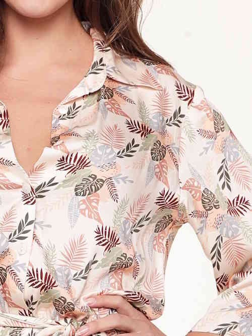 LingaDore Night Autumn Leaves marron/print jumpsuit