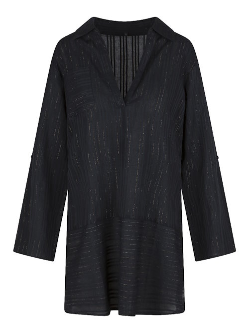 Plage de LingaDore Black & White noir/or tunique