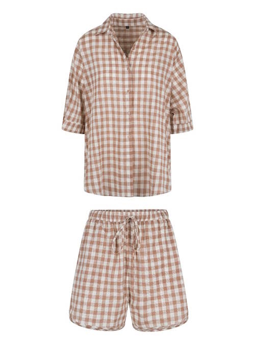 LingaDore Night  Hot summer nights marron/print shortama