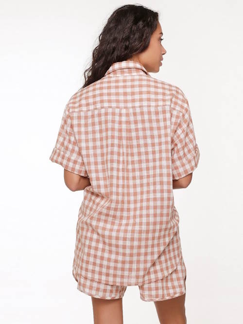 LingaDore Night  Hot summer nights marron/print shortama