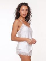 LingaDore Night SATIN blanc cassé chemise de nuit