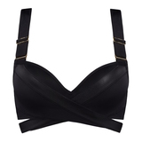 Maillots de bain Marlies Dekkers Cache Coeur noir bikinitop push up