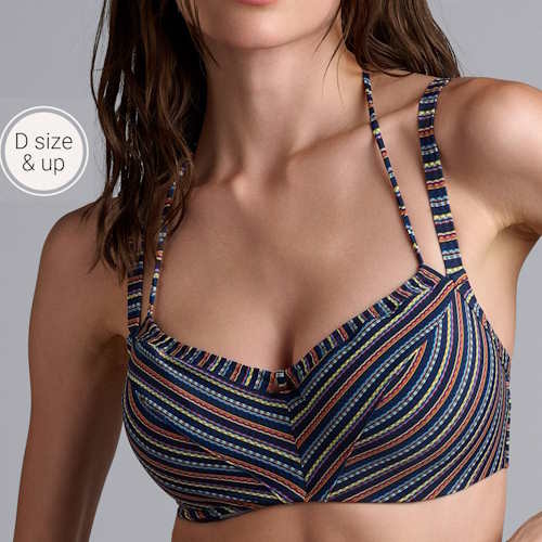 Maillots de bain Marlies Dekkers Holi Vintage bleu marine/print soutien-gorge bikini corbeille