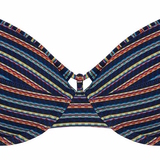 Maillots de bain Marlies Dekkers Holi Vintage bleu marine/print bikinitop push up