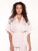 LingaDore Night Shell blush kimono