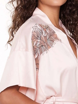 LingaDore Night Shell blush kimono