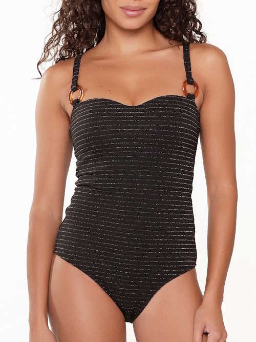 Plage de LingaDore Black Diamond noir maillot de bain