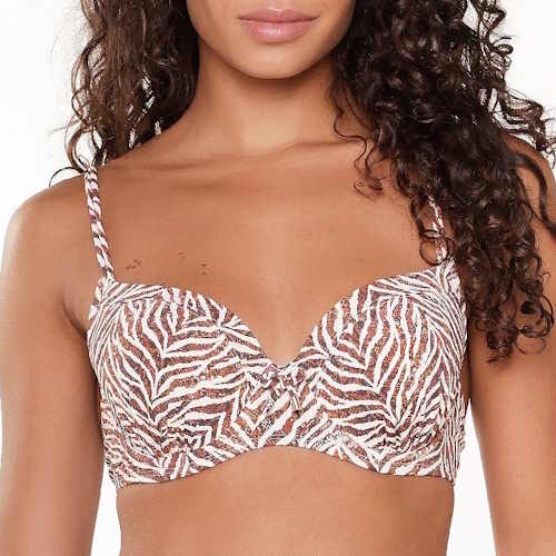 Plage de LingaDore  Crazy wild & fun  marron/print haut de bikini préformé