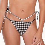 Plage de LingaDore Square Print noir/blanc slip de bikini