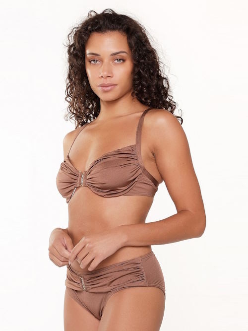 Plage de LingaDore Nutshell marron slip de bikini