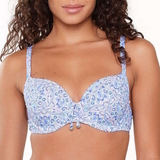 Plage de LingaDore  All About The Details bleu/print haut de bikini préformé