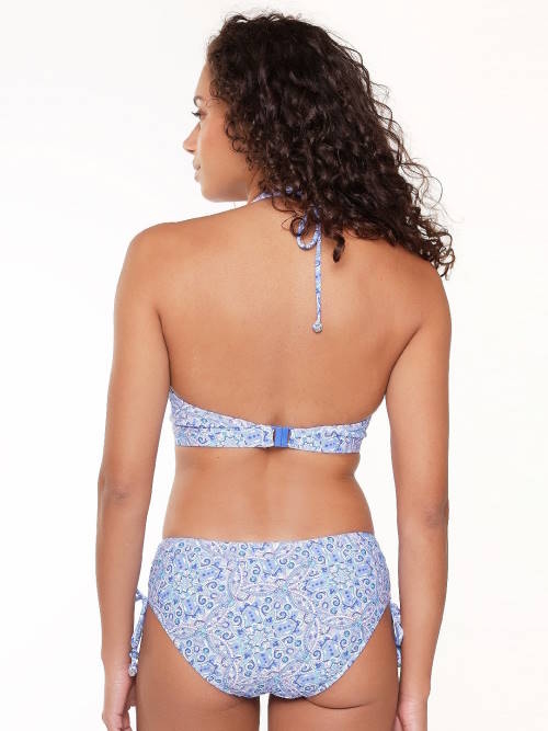 Plage de LingaDore  All About The Details bleu/print slip de bikini