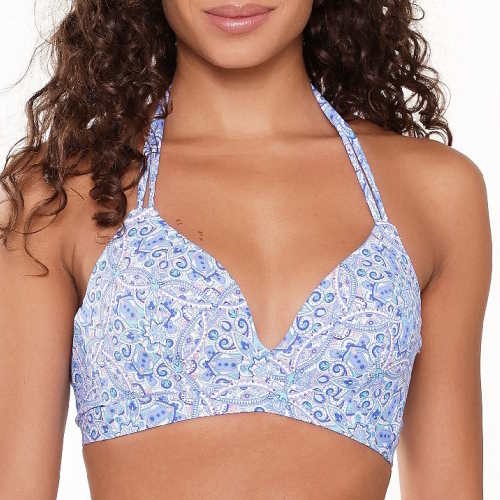 Plage de LingaDore  All About The Details bleu/print haut de bikini préformé
