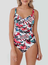 Bomain Lissabon blanc/print maillot de bain