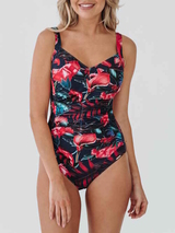 Bomain Lissabon bleu marine/print maillot de bain