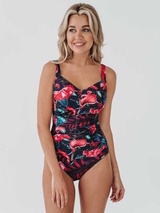 Bomain Lissabon bleu marine/print maillot de bain