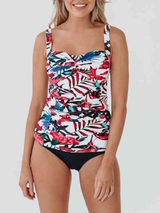 Bomain Lissabon blanc/print tankini set