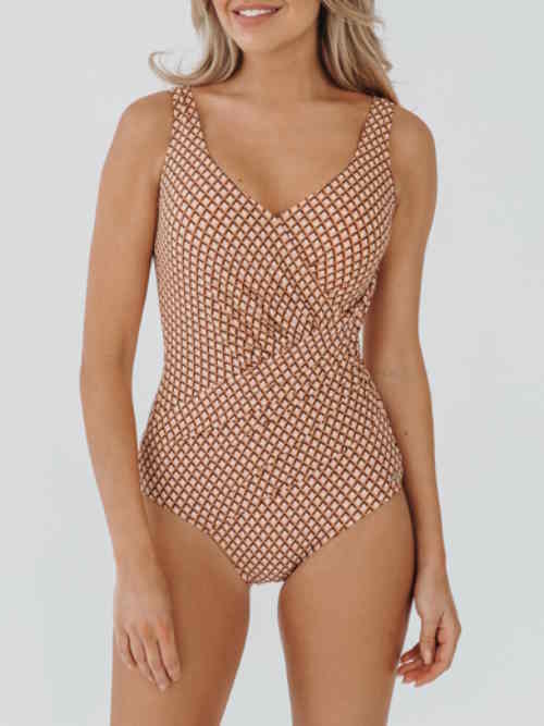 Bomain Marrakesh marron/rose maillot de bain