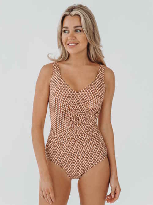 Bomain Marrakesh marron/rose maillot de bain