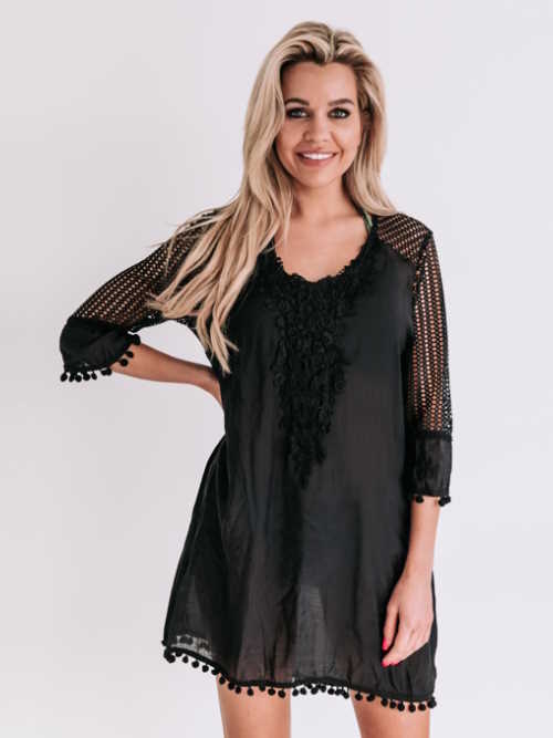 Bomain Santorini noir robe de plage