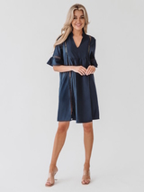 Bomain Capri bleu marine robe de plage