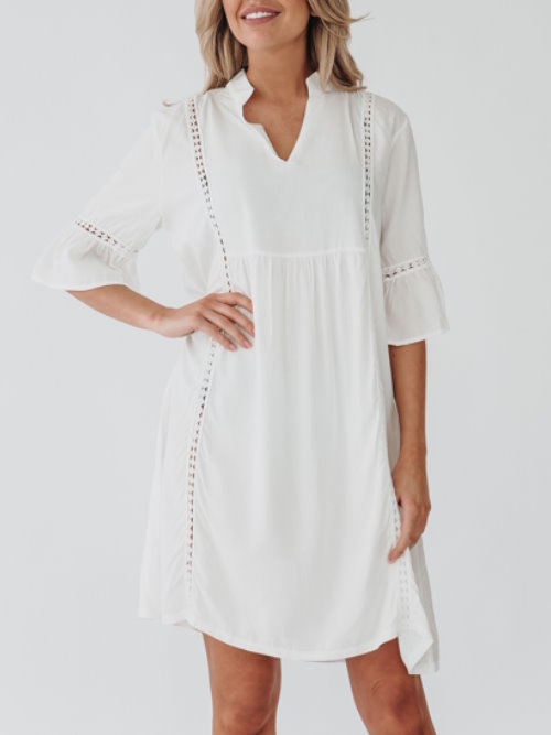 Bomain Capri blanc cassé robe de plage