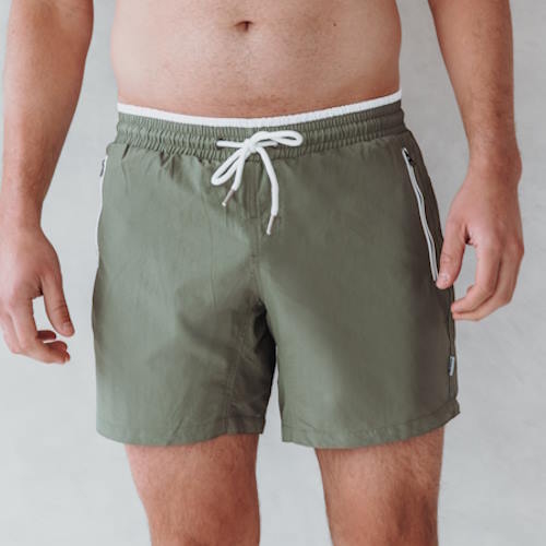Bomain Basic kaki maillot de bain pour homme
